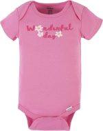 Gerber baby-girls 4-pack Short Sleeve Onesies Bodysuits - Image 5